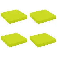 vidaXL 4-Piece Zitkussens VUGHT 4 st 100% Polyester Heldere Groen.