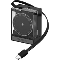 Sharge Retractable 65 Snellader - 65W - GaN Technologie - Flexibel kabel - PD3.0 - QC3.0 - Oplader met Intrekbare USB C kabel - Zwart