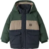 Name It Mini Colour Block Gewatteerde Jas 98 EU Jongens