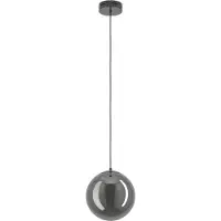 Stars of Light Hanglamp ANORIAS, dimbaar, zwart, Woon-/ Eetkamer, Glas, hanglamp