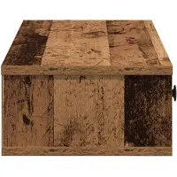 vidaXL Wandschap met lades 100x37,5x19 cm bewerkt hout oud houtkleurig