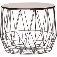 vidaXL Salontafels 2 st koperkleurig