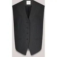 Summum Woman Gilet Pinstripe Anthracite Maat: 36 | Gilets Outlet | Dames | Grijs