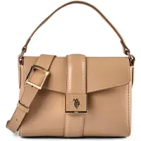 U.S. POLO ASSN. Schoudertas 'Margaret' lichtbruin