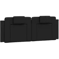 vidaXL Hoofdbordkussen "Viana" 120 cm kunstleer zwart
