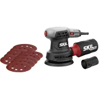 Skil excenterschuurmachine 280 W, 125 mm, met XL-stofzak en 10 schuurpapieren, model 7422 AA
