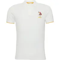 U.s. polo assn. Shirt donkerbruin / lichtoranje / wit