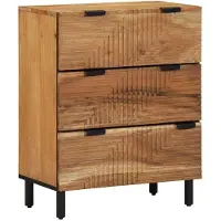 vidaXL Dressoir Set 2 st 120 x 33 x 75 cm Massief Acacia Hout Natural