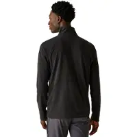 Regatta Montes Lichtgewicht Sweatshirt Met Halve Ritssluiting En Mini-Streep, Zwart