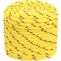 vidaXL Multifunctioneel touw 16 mm 100 m Geel PP