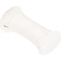 vidaXL Multifunctioneel touw 5 mm 25 m Wit PP 150 kg Max. belasting