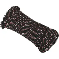 vidaXL Multifunctioneel touw 3 mm 100 m Zwart en Rood PP
