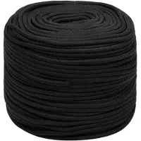vidaXL Multifunctioneel touw 10 mm 25 m Zwart PP 645 kg Max. belasting