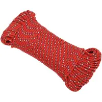 vidaXL Multifunctioneel touw 5 mm 100 m Rood PP 150 kg Max. belasting