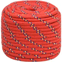 vidaXL Multifunctioneel touw 18 mm 25 m Rood PP 1995 kg Max. belasting