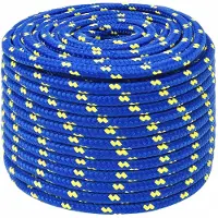 vidaXL Multifunctioneel touw 12 mm 100 m Blauw PP