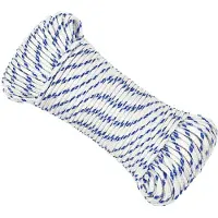 vidaXL Multifunctioneel touw 4 mm 500 m Wit en Blauw PP