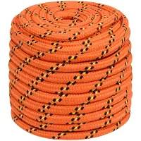 vidaXL Multifunctioneel touw 16 mm 50 m Oranje PP