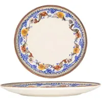 Bonna Dinerbord retro floral porselein 25 cm set van 6