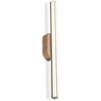 Briloner LED wandlamp, 7x60x5,5 cm, 12W, 120lm, 3000K, warm wit, antraciet-brons metallic - Wandlamp voor hal, slaapkamer, woonkamer