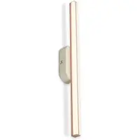 Briloner LED wandlamp, 7x60x5,5 cm, 12W, 120lm, 3000K, warm wit, warm grijs-bruin - Wandlamp voor hal, slaapkamer, woonkamer
