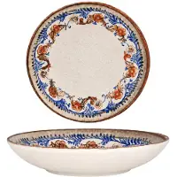 Bonna Diepbord retro floral porselein 25 cm (1300cc) set van 6