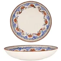Bonna Diepbord retro floral porselein 23 cm (1000cc) set van 6