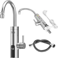Uni-T Doorstroomverwarmer, waterkraan, metalen keukenmengkraan, theezeef