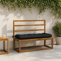 vidaXL Bankkussen VIANEN 100% Polyester Donkerblauw 130 x 40 x 12 cm