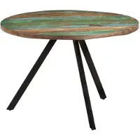 vidaXL Eettafel 110x75 cm massief gerecycled hout