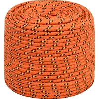 vidaXL Multifunctioneel touw 10 mm 25 m Oranje PP
