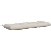 vidaXL Bankkussen VIANEN 100% Polyester Wit 100 x 40 x 12 cm