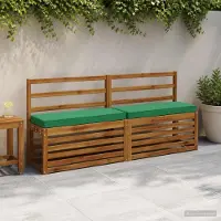 vidaXL 1-delig Bankkussen VUGHT 100% Polyester Groen 80 x 30 x 5 cm