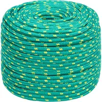 vidaXL Multifunctioneel touw 10 mm 25 m Groen PP 645 kg Max. belasting