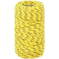 vidaXL Multifunctioneel touw 2 mm 500 m Geel PP 27 kg Max. belasting