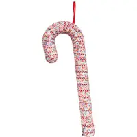 Housevitamin Christmas decoration candy cane foam white /discoball dip 52cm