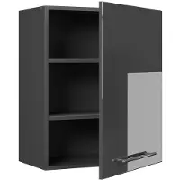 Vicco Hangkast Fame-Line, Antraciet Hoogglans, 60 cm