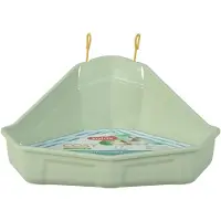 Zolux hoektoilet knaagdier groen 41,5x34,5x19 cm