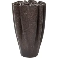 Ferm Living Dedali vaas 25 cm Dark brown