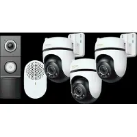 TP-LINK Tapo C530WS 3-Pack + D235 Smart Battery & Wired Doorbell