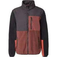 Iriedaily Fleece jas 'Auf Deck' roestrood / zwart