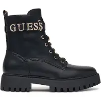 GUESS Veterlaarsjes 'FICKI' goud / zwart