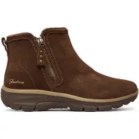 SKECHERS Easy Going Enkellaarsjes bruin Suède Maat 37
