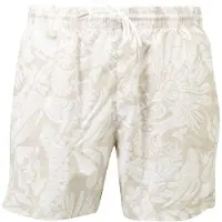 BOSS Zwemshorts 'Piranha' beige / crème / wit