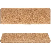 vidaXL Trapmatten 15 st 65x21x4 cm beige rechthoekige rand