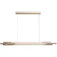 DCW éditions Org Horizontal Hanglamp 130 cm | Nickel