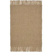 Ferm Living Udo Vloerkleed 140 x 200 cm | Tan|Black
