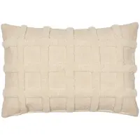 Ferm Living Sierkussen Norte Grid Cushion Off-White (40 x 60 cm)