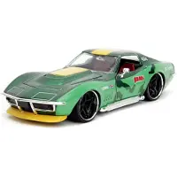 Jada Street Fighter Ii Cammy 1969 Chevrolet Corvette 1:24 Vehicle Groen Kinderen