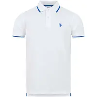 U.s. polo assn. Shirt kobaltblauw / wit